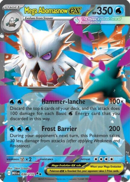 Mega Abomasnow ex - 036/132 (M/NM)