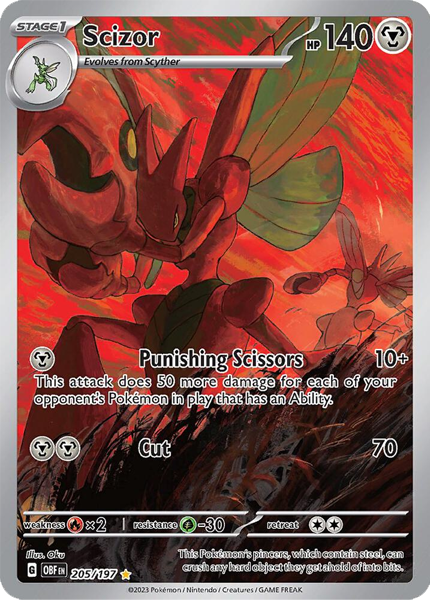 Scizor - 205/197 (M/NM)