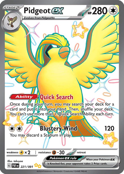 Pidgeot ex - 221/091 (M/NM)