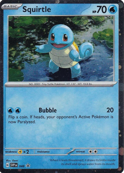 Squirtle (Cosmos Holo) - 048 Promo (M/NM)